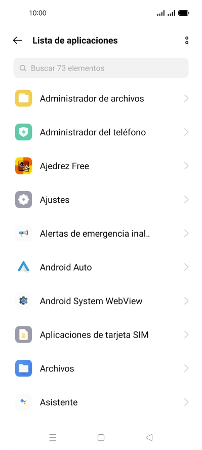 Pulsa la app deseada.