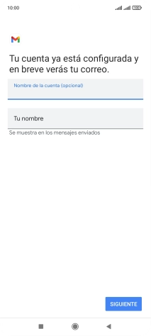 Pulsa Tu nombre e introduce el nombre del remitente.