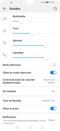 Pulsa Tono de llamada.