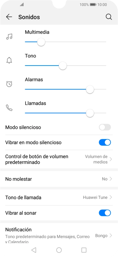 Pulsa Tono de llamada.