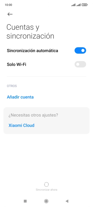 Pulsa Añadir cuenta.