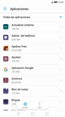 Pulsa la app deseada.