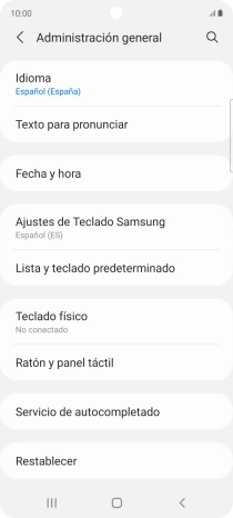 Pulsa Fecha y hora.
