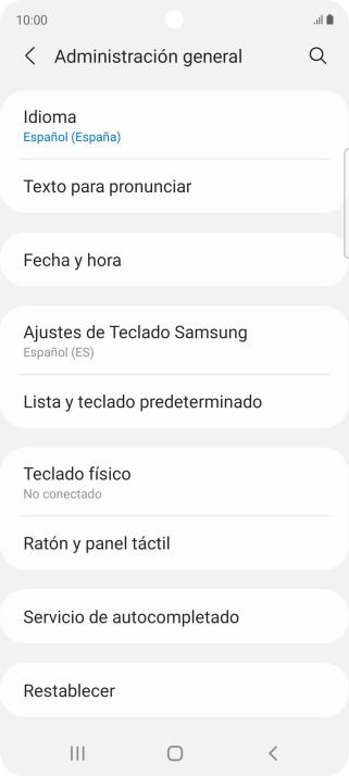 Pulsa Fecha y hora.
