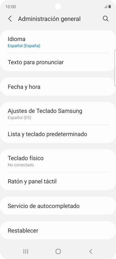 Pulsa Fecha y hora.