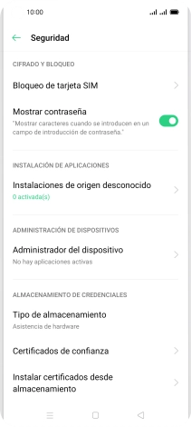 Pulsa Bloqueo de tarjeta SIM.