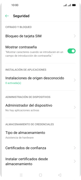 Pulsa Bloqueo de tarjeta SIM.