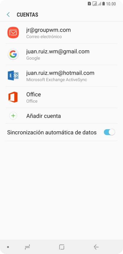 Pulsa el indicador junto a 