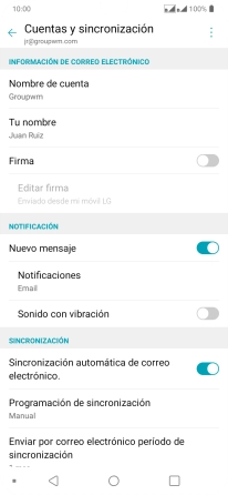 Pulsa el indicador junto a 