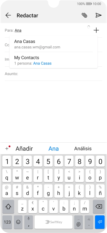 Pulsa el contacto deseado.