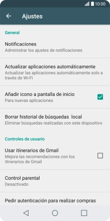 Pulsa Actualizar aplicaciones automáticamente.