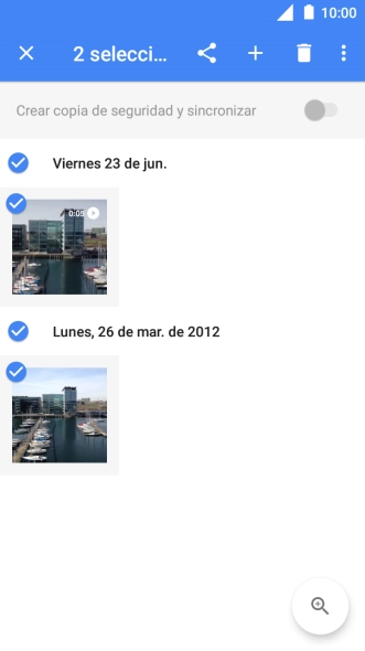 Pulsa el icono de compartir.