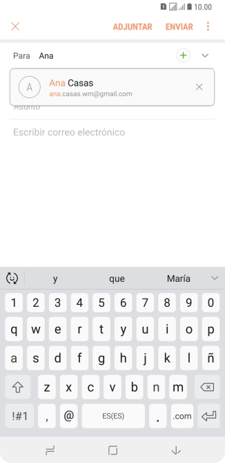 Pulsa el contacto deseado.