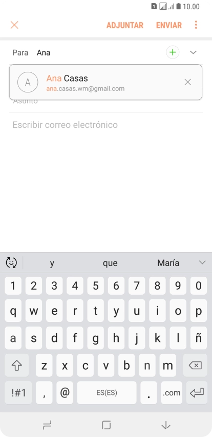 Pulsa el contacto deseado.