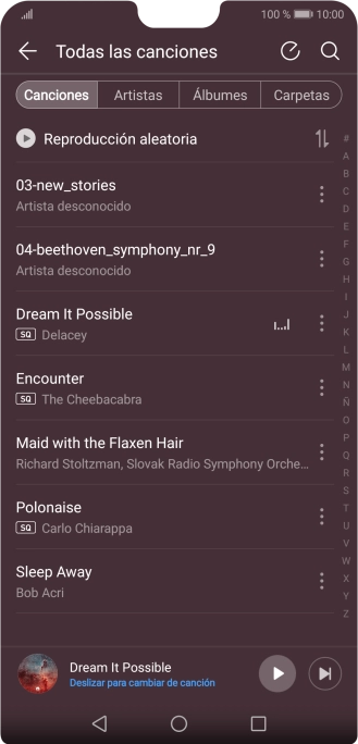 Pulsa la categoría deseada.