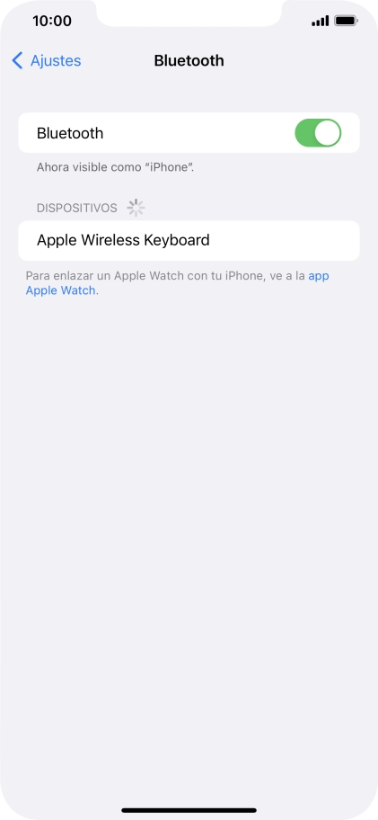 Pulsa el dispositivo Bluetooth deseado y sigue las indicaciones de la pantalla para vincular el dispositivo al teléfono.