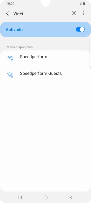 Pulsa la red wifi deseada.