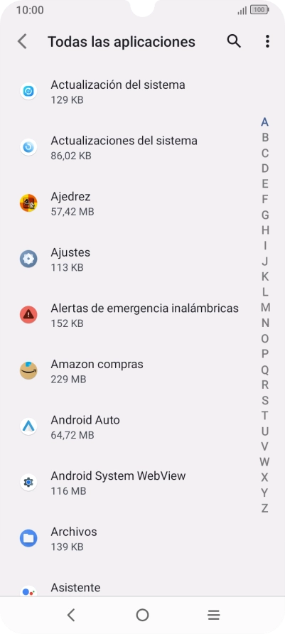 Pulsa la app deseada.