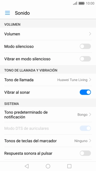 Pulsa Tono de llamada.