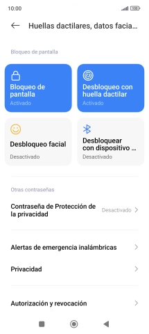 Pulsa Bloqueo de pantalla.