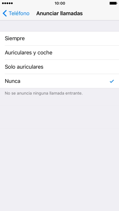 Pulsa Siempre para activar la función cuando el modo silencioso está desactivado.