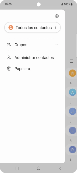 Pulsa Administrar contactos.