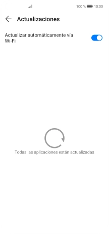 Para activar la actualización automática de apps a través de wifi, pulsa el indicador junto a 