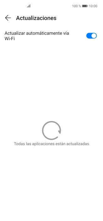 Para activar la actualización automática de apps a través de wifi, pulsa el indicador junto a 