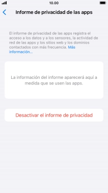 Pulsa la tecla de inicio para terminar y regresar a la pantalla de inicio.