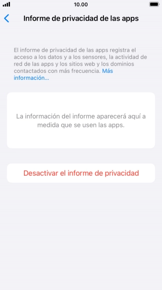 Pulsa la tecla de inicio para terminar y regresar a la pantalla de inicio.