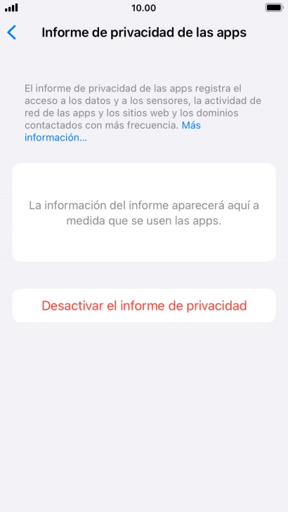 Pulsa la tecla de inicio para terminar y regresar a la pantalla de inicio.