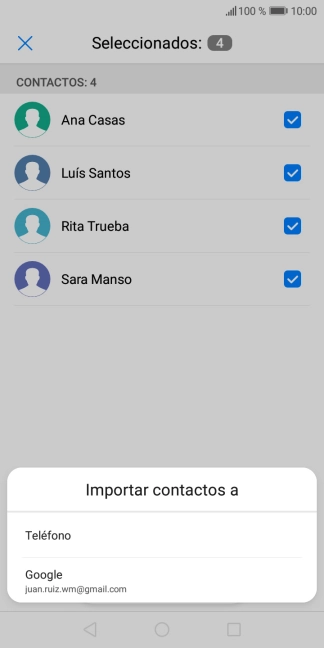 Pulsa Teléfono.