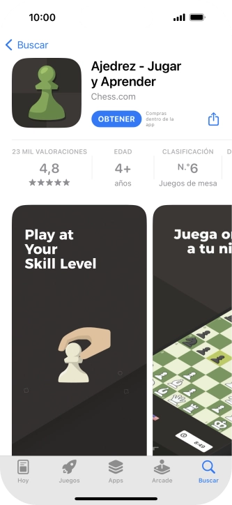 Pulsa OBTENER y sigue las indicaciones de la pantalla para instalar la app.