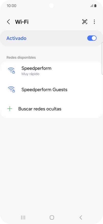 Pulsa la red wifi deseada.