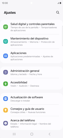 Pulsa Actualización de software.