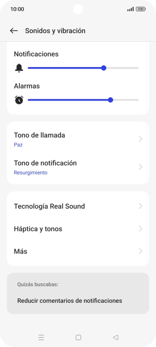 Pulsa Tono de llamada.