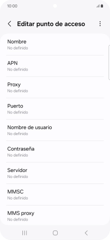 Pulsa Nombre.