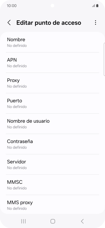 Pulsa Nombre.