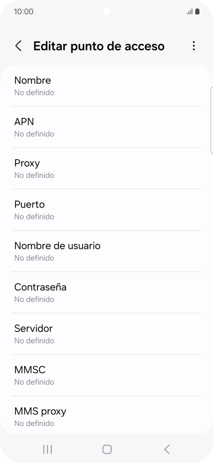Pulsa Nombre.