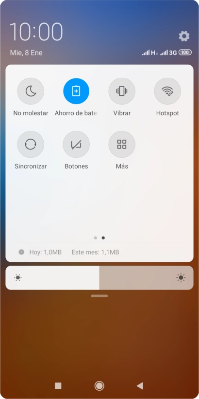 Pulsa la tecla de inicio para terminar y regresar a la pantalla de inicio.