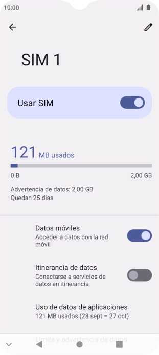 Pulsa el indicador junto a 