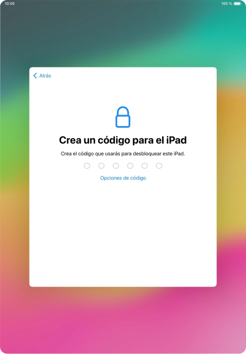 Pulsa Opciones de código.