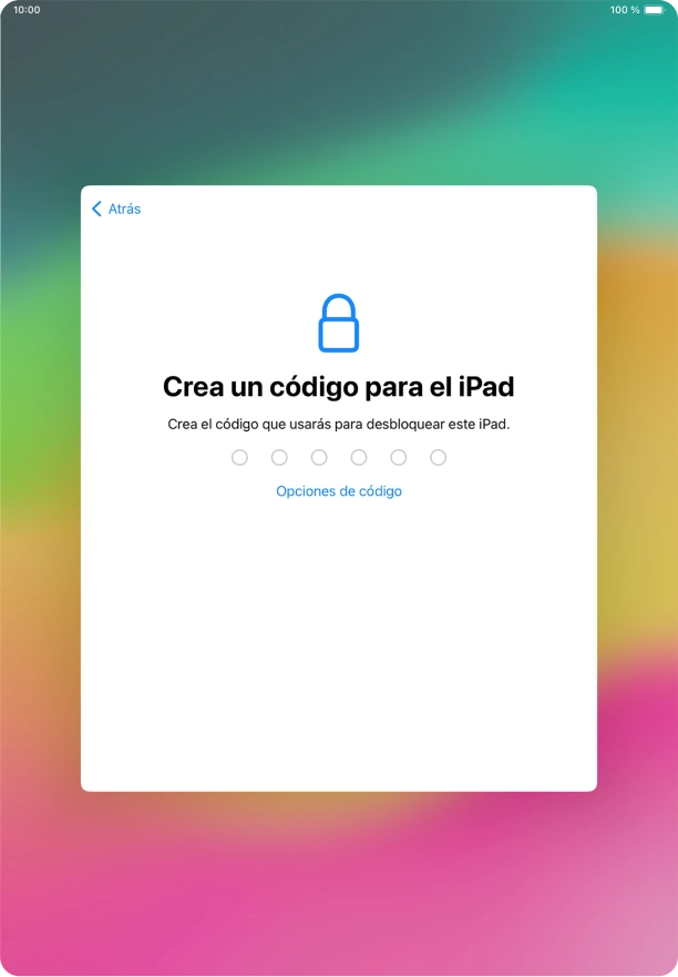 Pulsa Opciones de código.