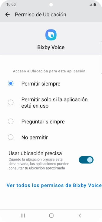 Pulsa el ajuste deseado.