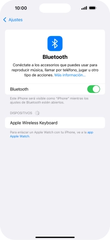 Pulsa el dispositivo Bluetooth deseado y sigue las indicaciones de la pantalla para vincular el dispositivo al teléfono.
