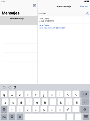 Pulsa el contacto deseado.