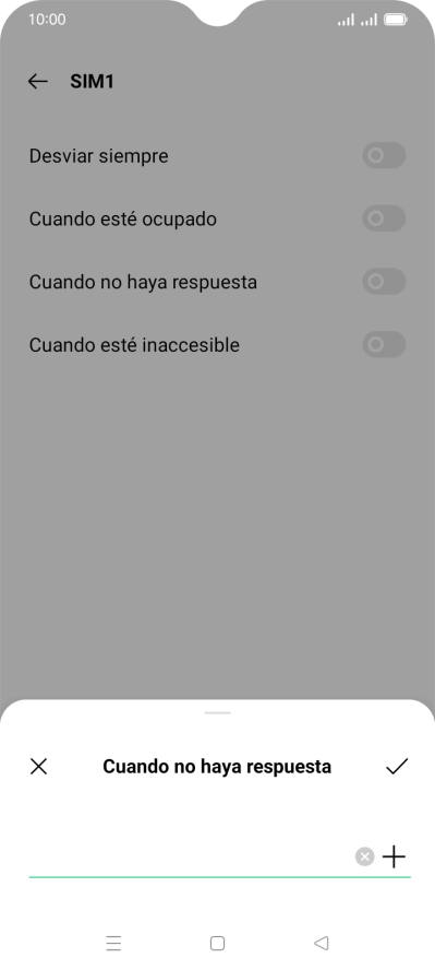 Introduce +34600132000 y pulsa el icono de aceptar.