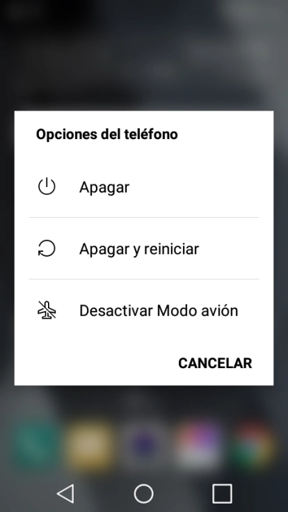Pulsa Desactivar Modo avión para desactivar la función.