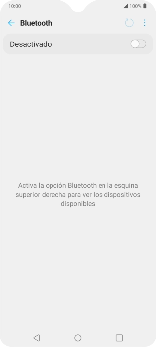 Pulsa el indicador para activar la función.