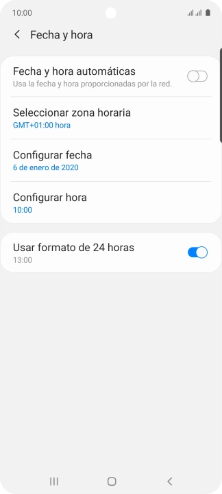 Pulsa el indicador junto a 